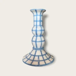 Lumiére Gingham Candle Holder