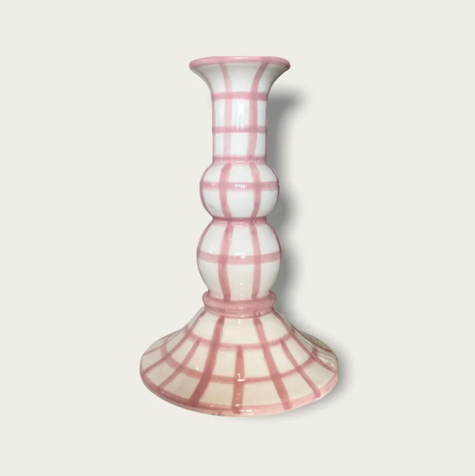 Lumiére Gingham Candle Holder