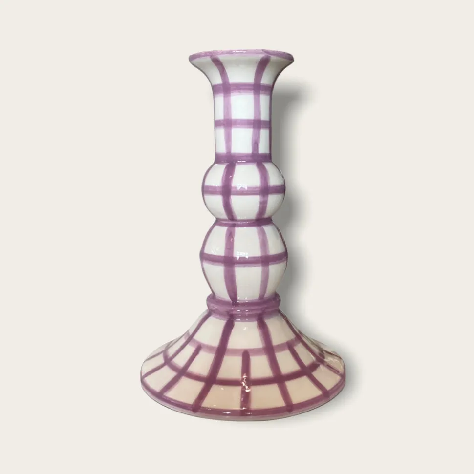 Lumiére Gingham Candle Holder