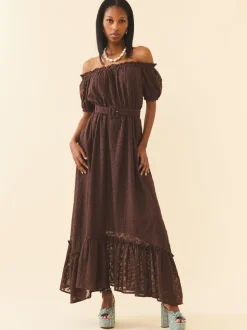 Luna Dress in Chocolate Martini
