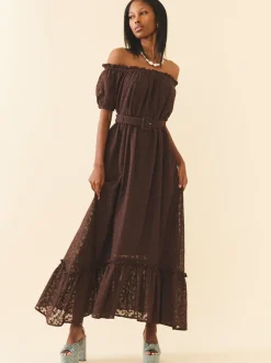 Luna Dress in Chocolate Martini