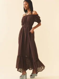 Luna Dress in Chocolate Martini