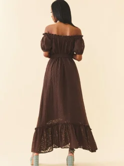 Luna Dress in Chocolate Martini