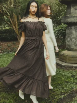 Luna Dress in Chocolate Martini