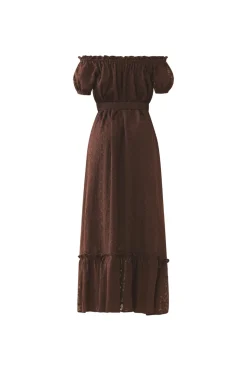 Luna Dress in Chocolate Martini
