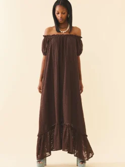 Luna Dress in Chocolate Martini