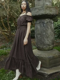 Luna Dress in Chocolate Martini