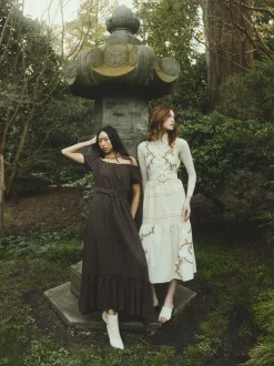 Luna Dress in Chocolate Martini