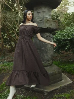 Luna Dress in Chocolate Martini