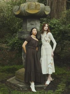 Luna Dress in Chocolate Martini