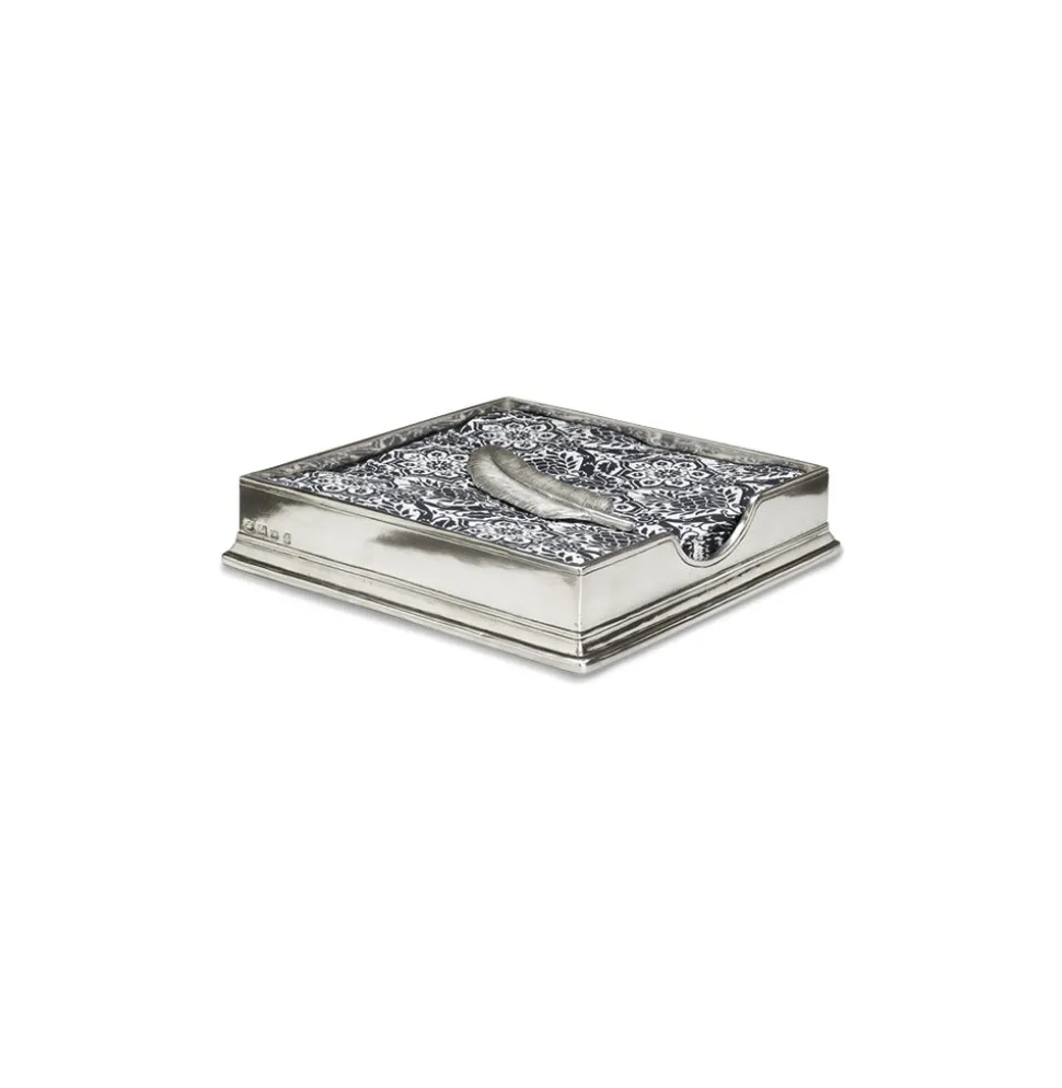 Luncheon Napkin Box with Feather Weight