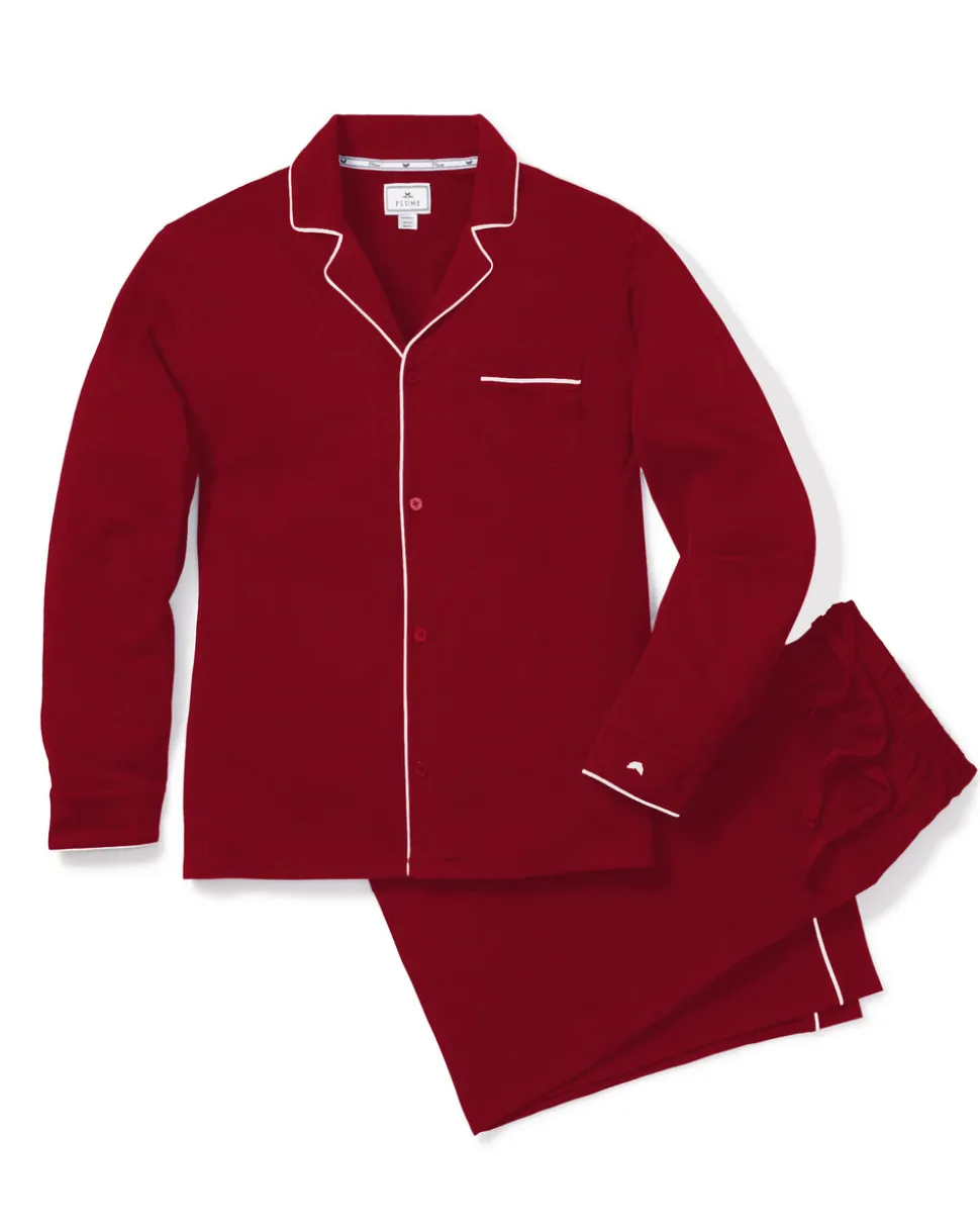 Luxe Pima Men’s Bordeaux Pajama Set