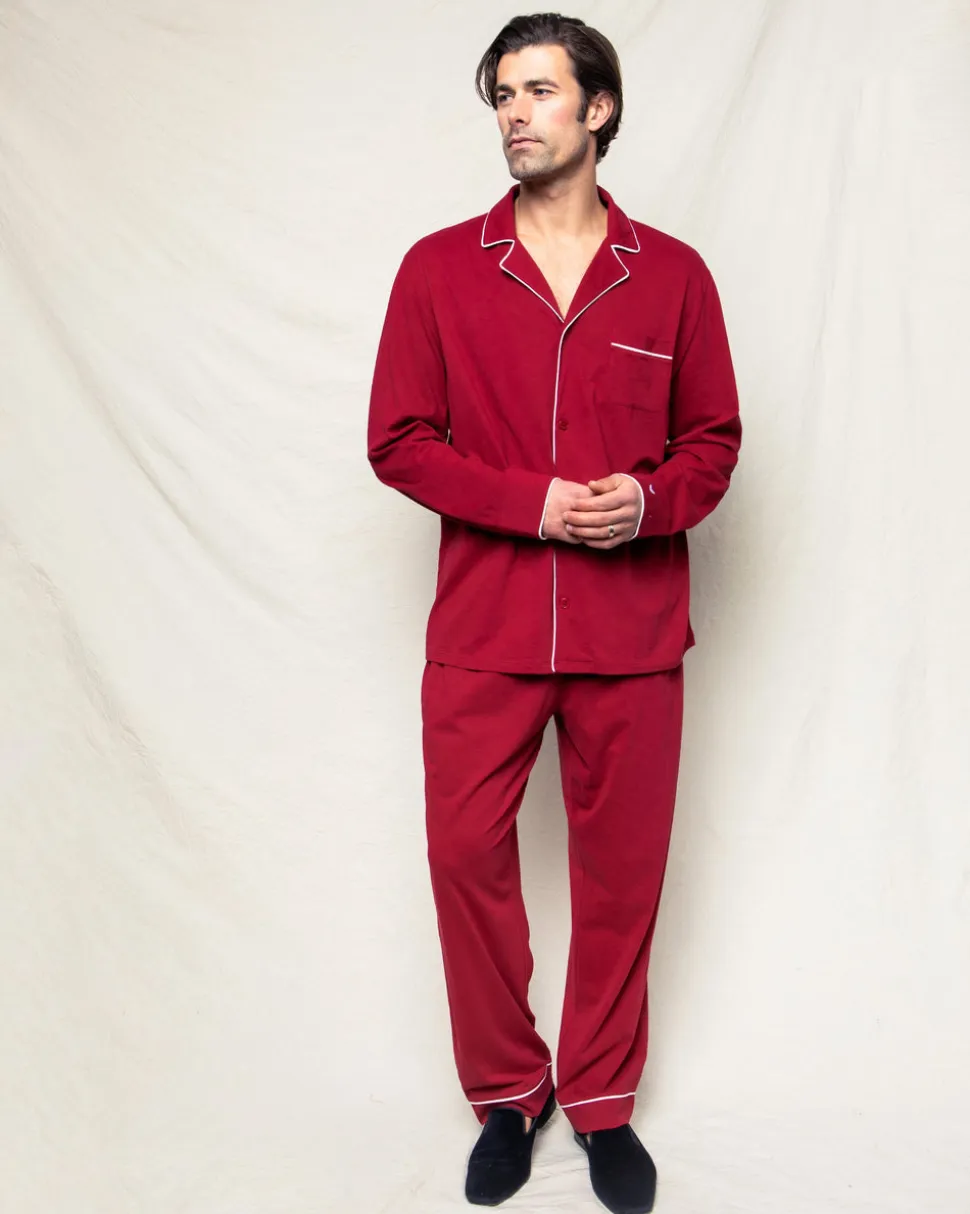 Luxe Pima Men’s Bordeaux Pajama Set