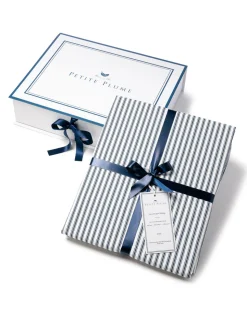 Luxe Premium 100% Cotton Navy French Ticking Bed Sheets