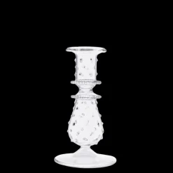 Luxor Glass Candlestick in Clear