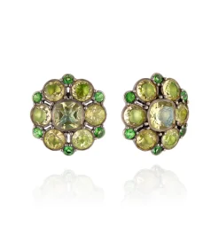 Luzia Duquesa Cluster Earrings in Lemon Quartz