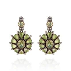Luzia Princesa Cluster Drop Earrings in Lemon Quartz