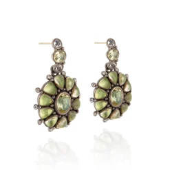 Luzia Princesa Cluster Drop Earrings in Lemon Quartz