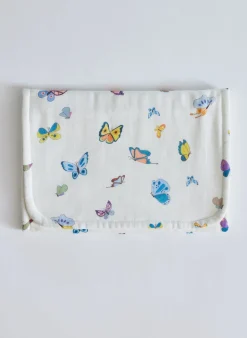Madame Butterfly Bib and Burp Cloth Set