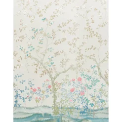Madame De Pompadour Panel Set Wallpaper in Alabaster