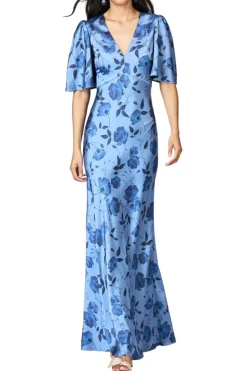 Mae Gown in Wild Steel Roses