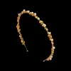 Mae Headband in Gold Pearl