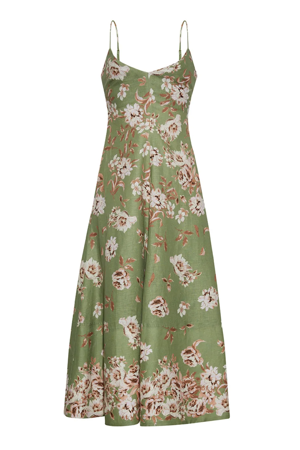 Mae Midi Dress in Farella Sage