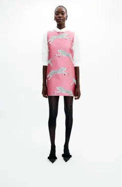 MAE x Scalamandre Laurel Dress In Leaping Cheetah