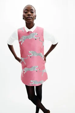 MAE x Scalamandre Laurel Dress In Leaping Cheetah