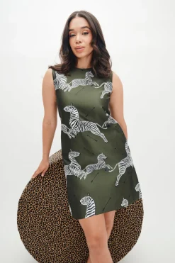 Mae x Scalamandre Laurel Dress in Olive