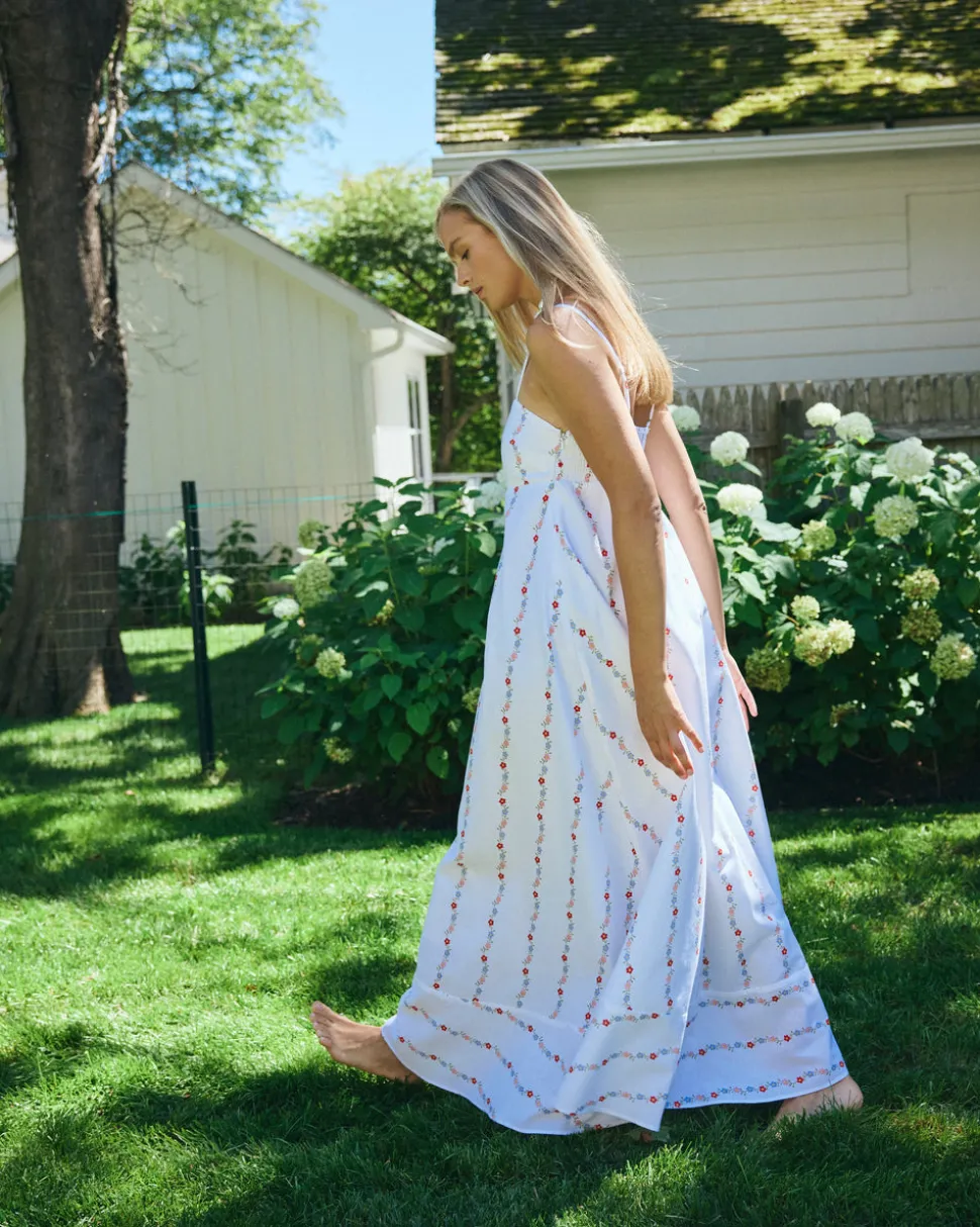 Maeve Dress in Floral Stripe