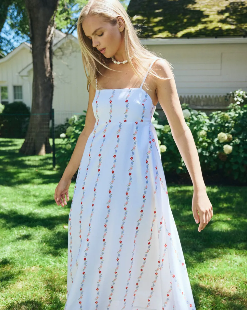 Maeve Dress in Floral Stripe