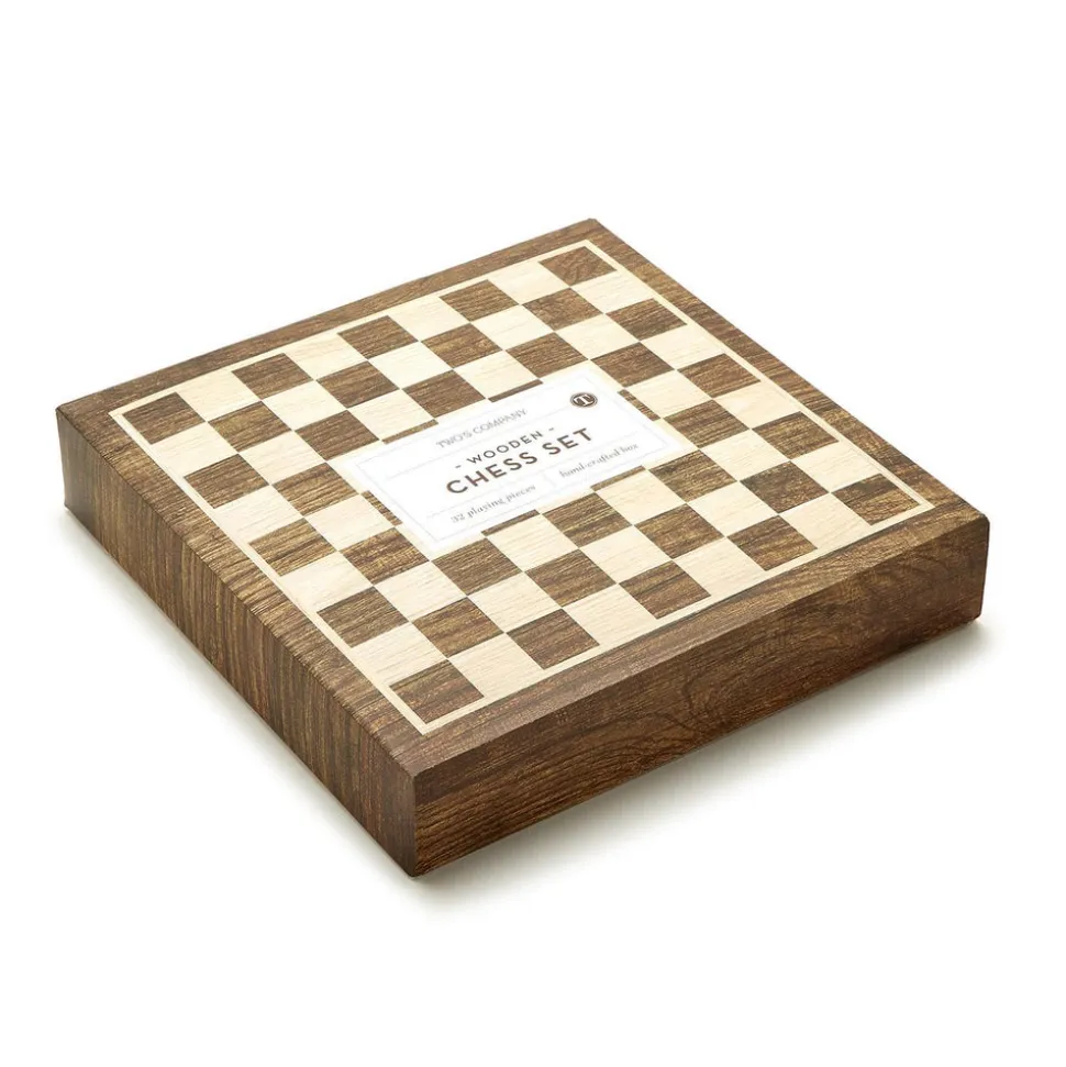 Magnetic Chess Set in Hand-Crafted Wooden Box