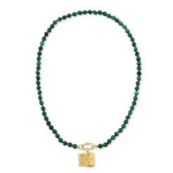 Malachite Knotted Gemstone Strand