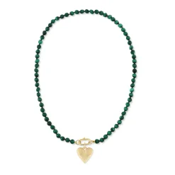 Malachite Knotted Gemstone Strand