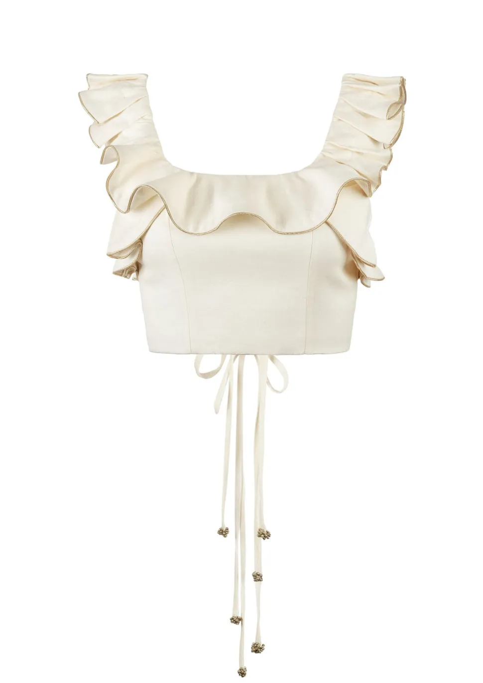 Malika Bustier Top in Ivory