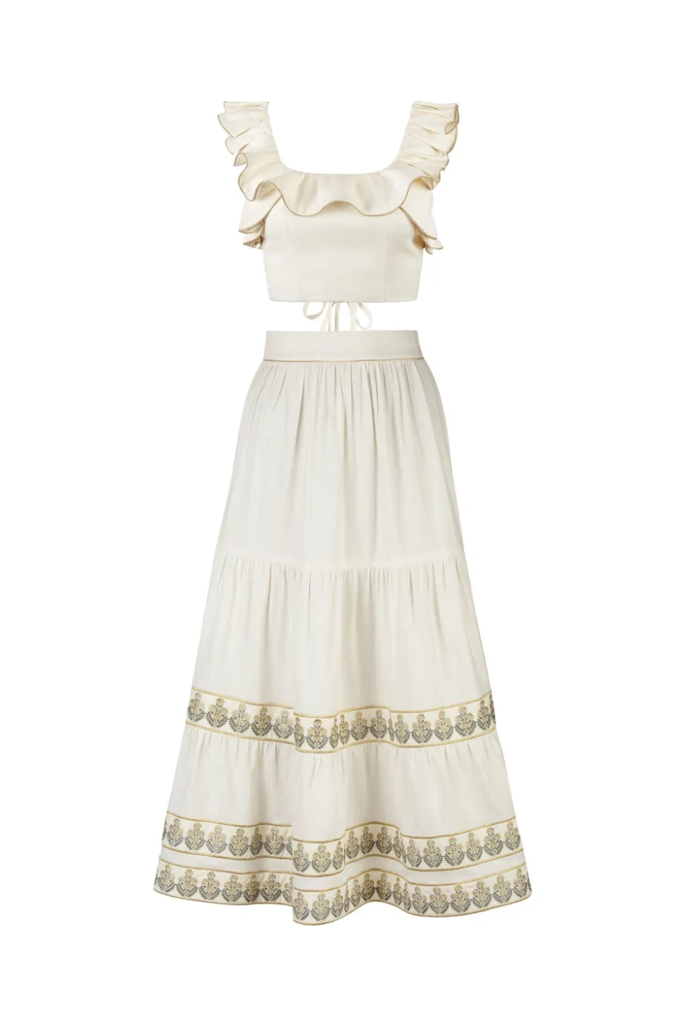Malika Bustier Top in Ivory