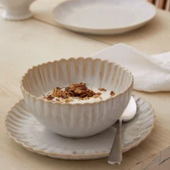 Mallorca Collection Cereal Bowls in Sand Beige, Set of 6