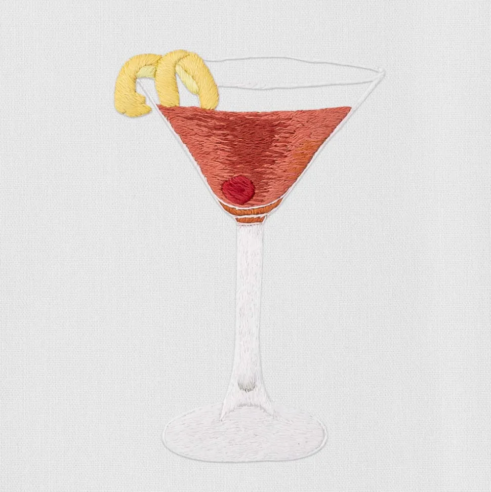 Manhattan Cocktail Hand Towel