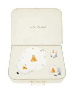 Manners Begin At Breakfast Crockery Suitcase Set