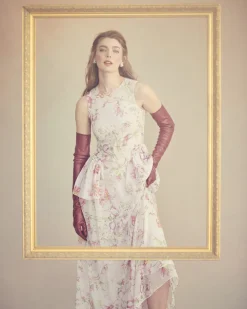 Manon Dress in Quartz Bloom Chiffon