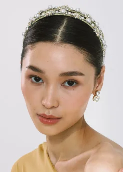 Manon Headband in Crystal Pearl