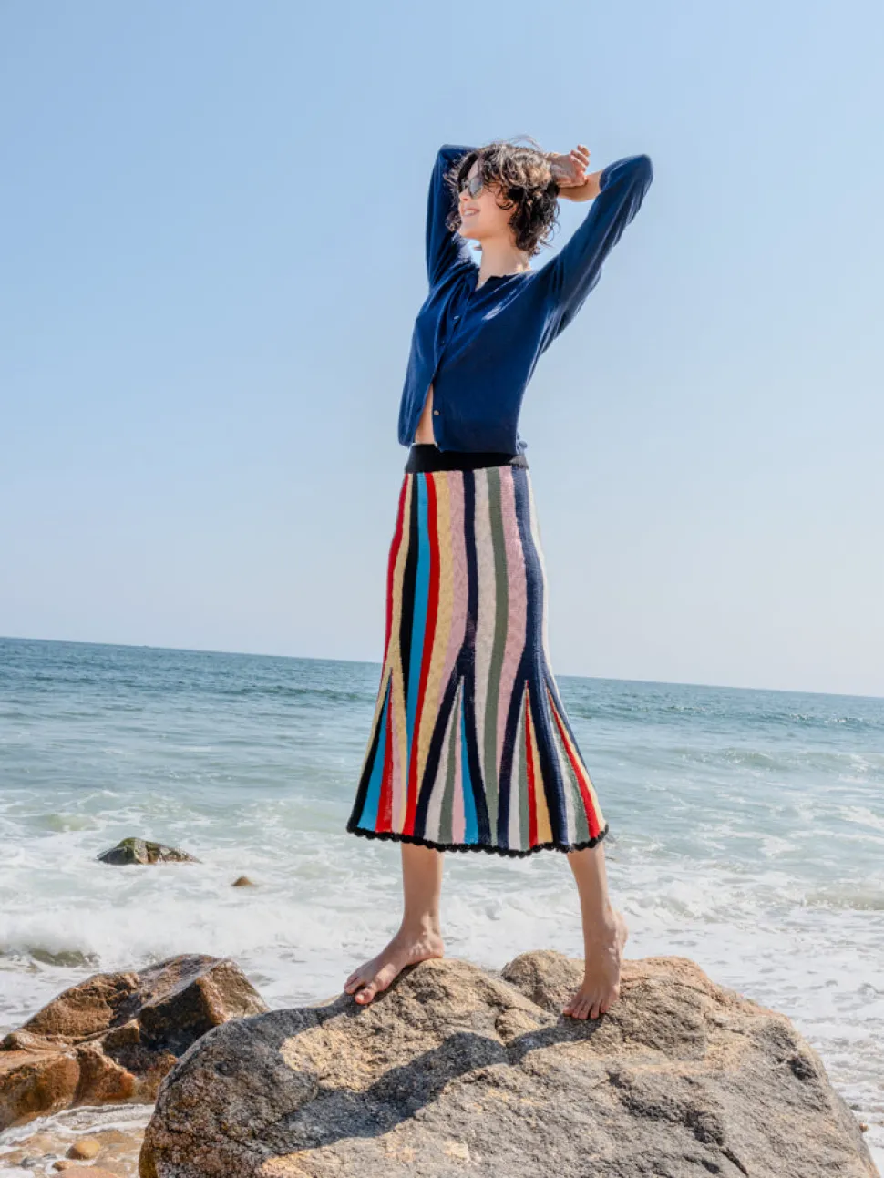 Marathi Skirt in Stripe Multi