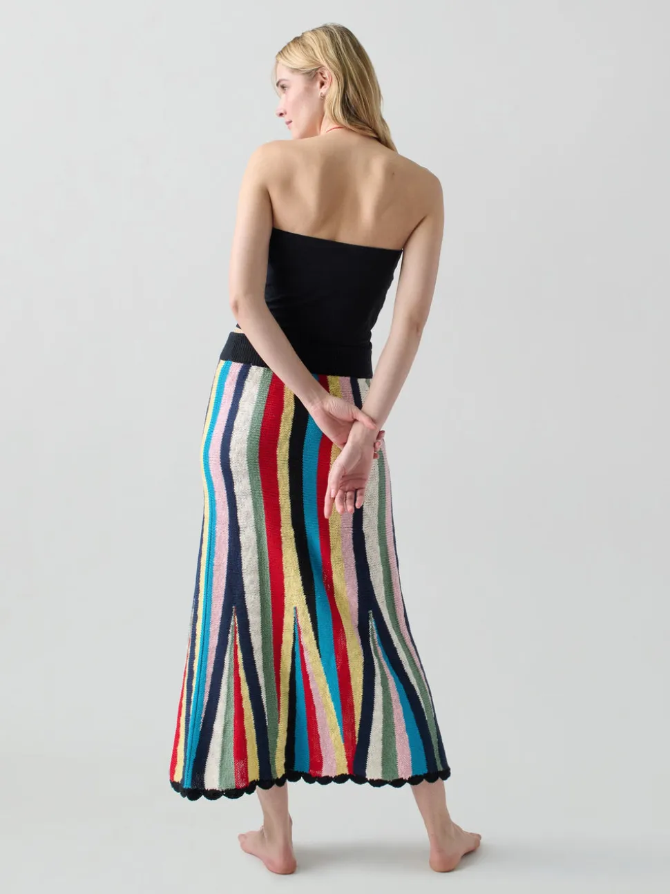 Marathi Skirt in Stripe Multi