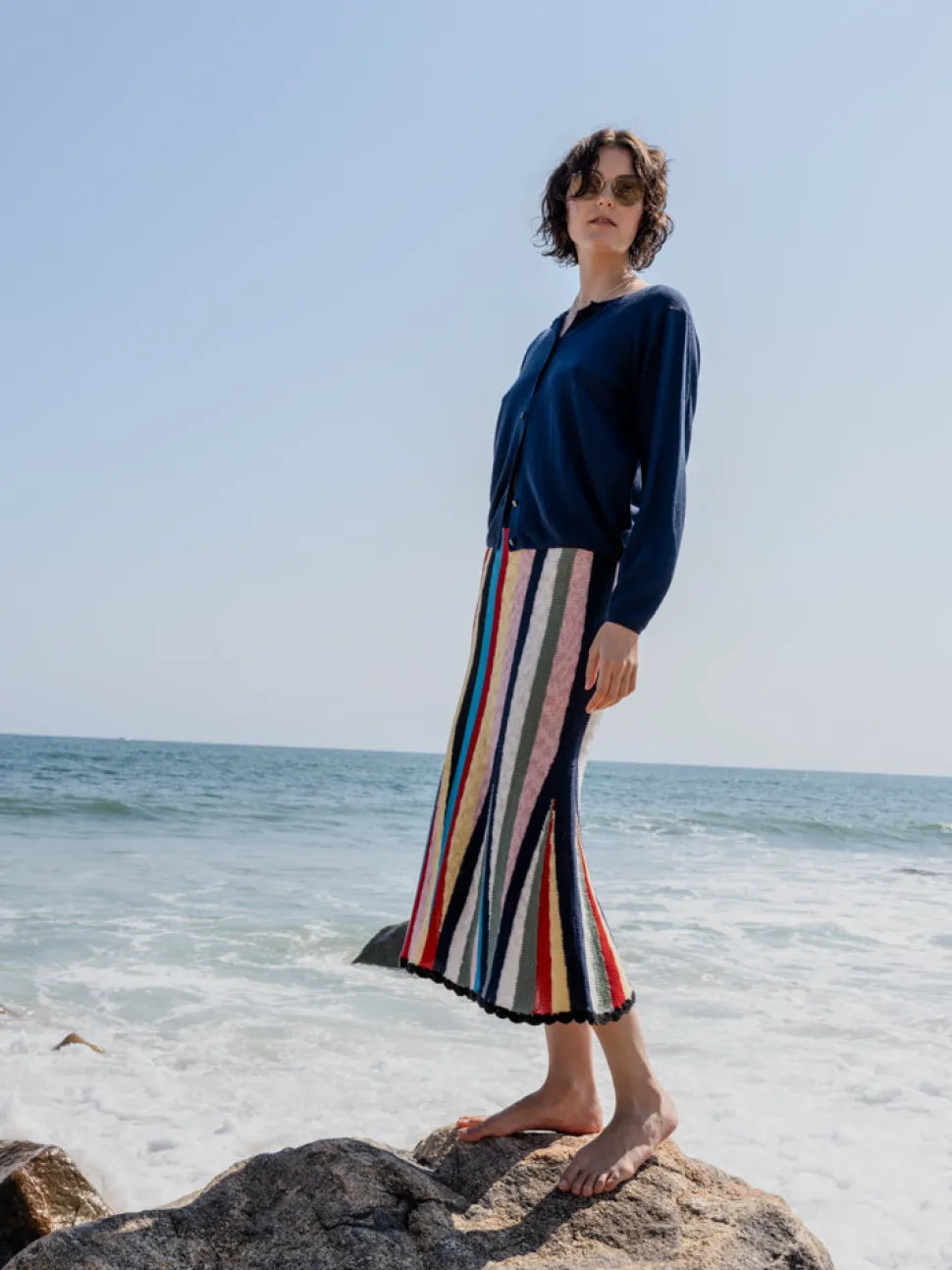 Marathi Skirt in Stripe Multi