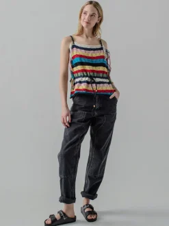 Marathi Tank in Stripe Multi