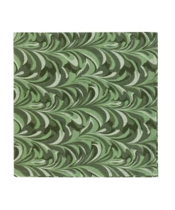 Marble Linen Napkin in Green