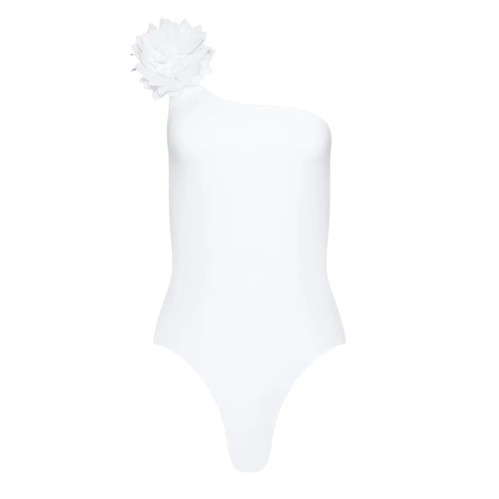 Margherita One-Piece With White Linen Flower