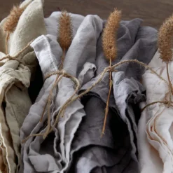 Maria Collection Napkins in Cloud Grey, Set of 4
