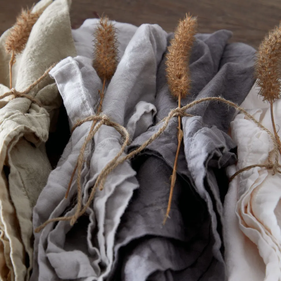Maria Collection Napkins in Cloud Grey, Set of 4